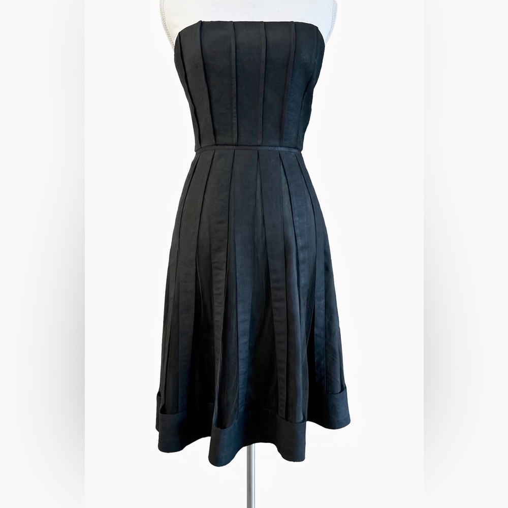 Yves Cossette Depeche Elegant Black Strapless Dress Vintage